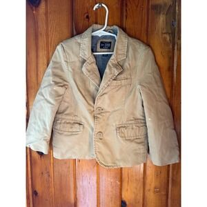 The Children's Place Boys Blazer Jacket Size 4 Khaki‎ Casual Dressy Layering